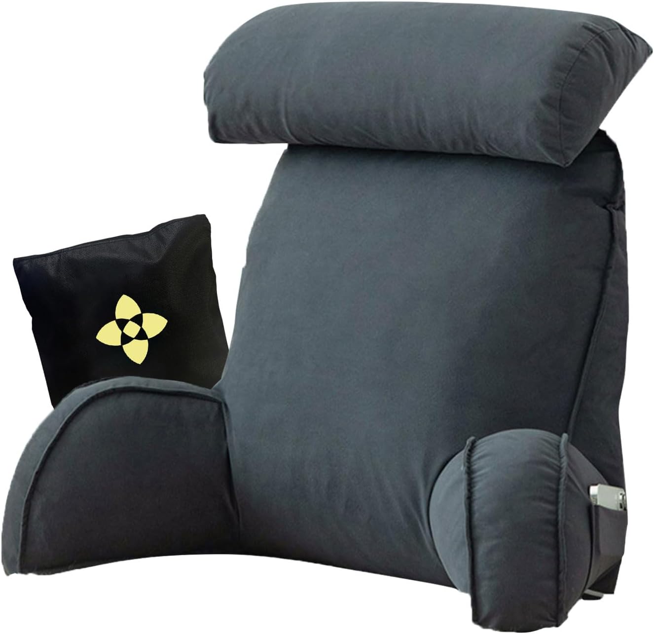 Reading Pillow for Bed, Cuddle Cushion, Lumbar Support Pillow, Back Support Reading Pillow for Bed, Chair Pillow, Great for Back Support, Bed, Gaming, Reading, Relaxing or Watching TV 75cm×40cm×58cm