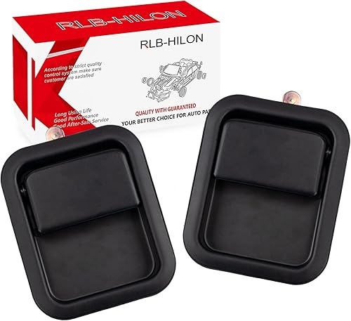RLB-HILON Manija de puerta exterior compatible con Jeep Wrangler 1987-2006 Jeep CJ 1976-1986 de metal resistente, 1 par de repuesto para # CH1310131
