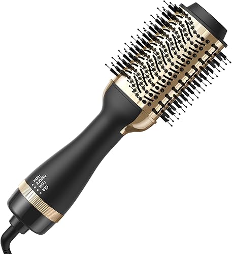 Nurifi Cepillo secador de pelo, cepillo secador de pelo en uno, secador de pelo 4 en 1 y voluminizador con cepillo de aire caliente