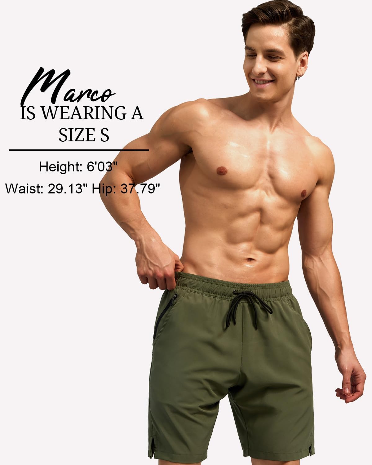 SILKWORLD Mens Swim Trunks Quick Dry Bathing Suit Board Swimming Shorts with Zipper Pockets and Compression Liner - Image 6