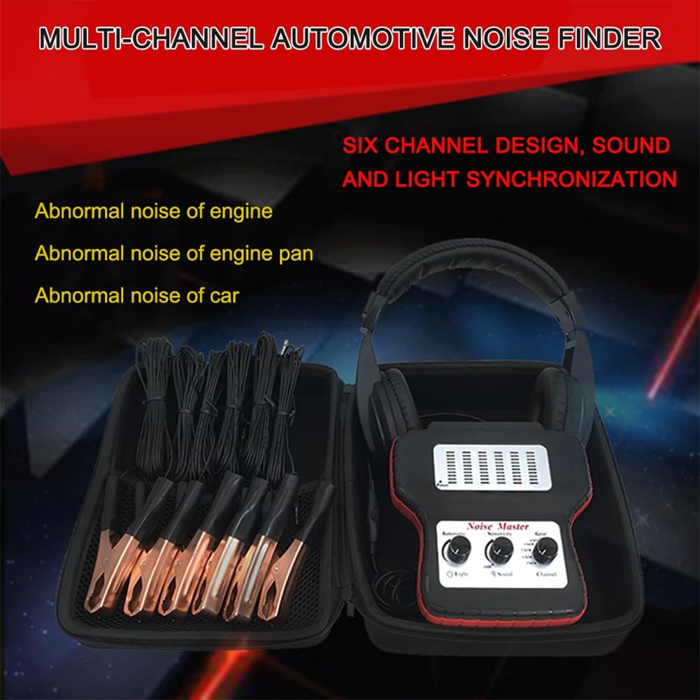 Estetoscopio Electrónico Buscador de Ruido para Automóvil Máquina de Diagnóstico Detector de Ruido Multicanal Detector de Sonido Anormal