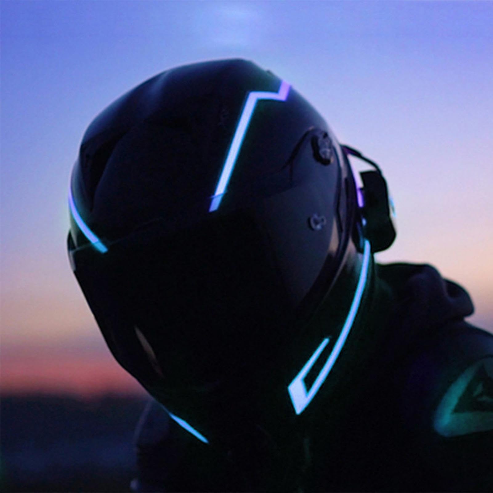 Amazon.co.jp: バイク用ヘルメットライト |オートバイヘルメット発光 