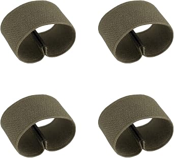 TACNEX Elastic Belt/Strap Keepers Organizers 1.75"-2" Wide Web Waistband Stays Loop Backpack Strap Holder Retainer Band