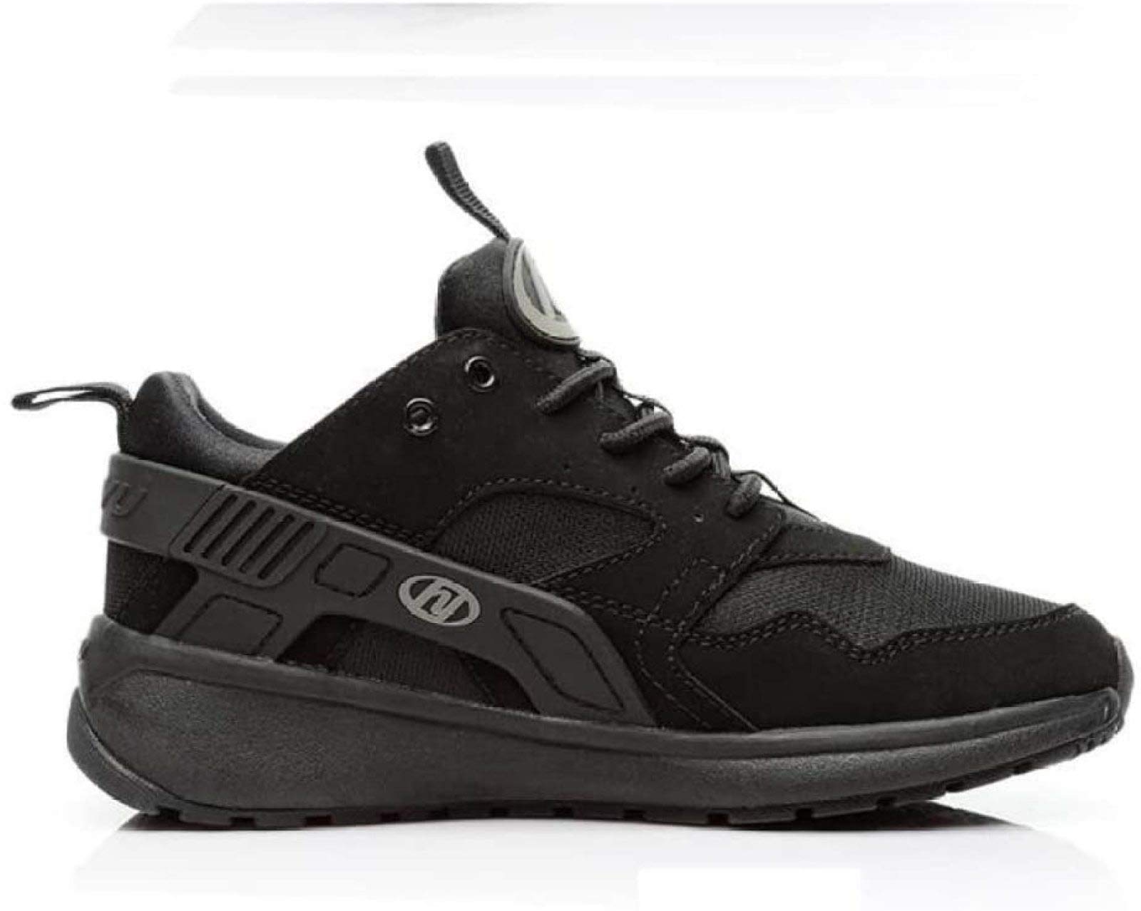 Chaussures De Patin à roulettes avec Roue Unique Femmes Hommes Garçons Filles Enfants Chaussures De Roue Chaussures De Skate,Black-36