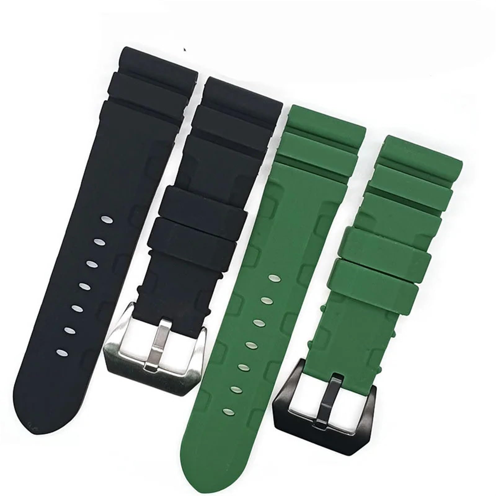 Zamienny silikonowy pasek do zegarka Panerai 24 mm 26 mm gumowa opaska sportowa wodoodporna bransoletka na nadgarstek