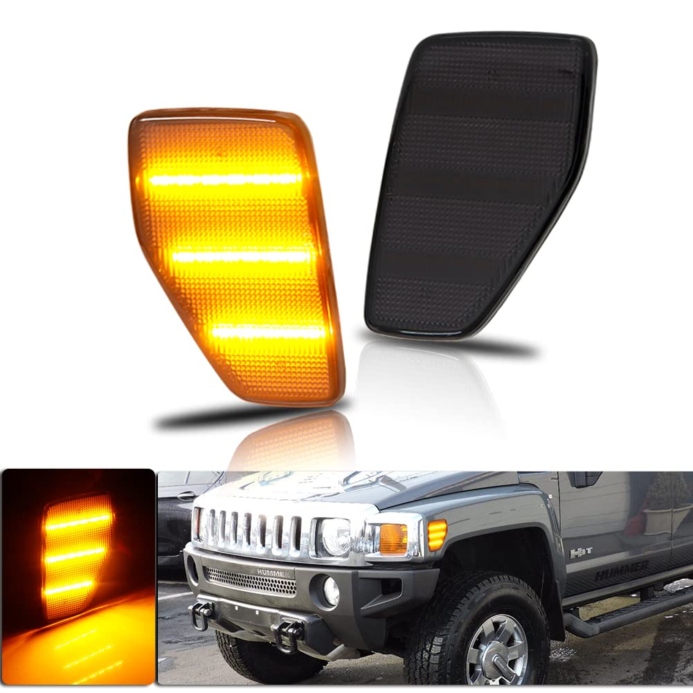 Amber Front Fender Side Marker Lights (2-Pack) For 2005-2010 Hummer H3 & 2009-2010 H3T | Direct Replacement 10 thumbnail image