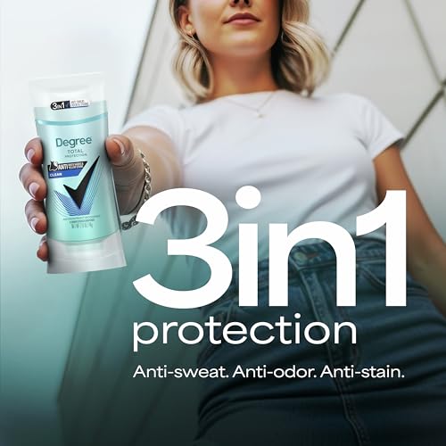 Image of Degree Antiperspirant for Women Protects from Deodorant Stains Pure Clean Deodorant for Women 2.6 oz