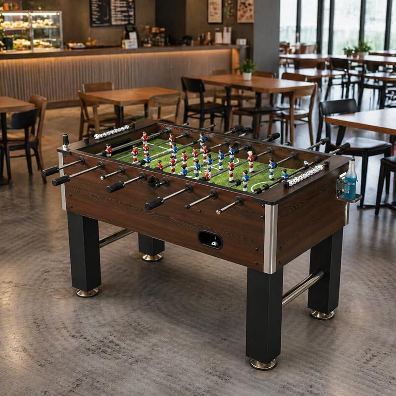 Image of BOOT BOY 'Zenith' Foosball Table II Strong Sturdy 48 Inch Soccer Table for Adults II Vigorous Indoor Foosball for Aggressive Games at Home, Office, CO - Living & CO-Working (48 inch 24 inch 33.5 / L*B*H)