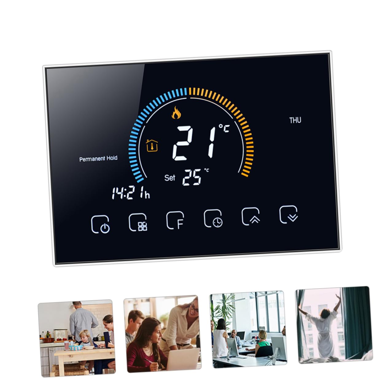 OSALADI Termostato Intelligente Con Design Moderno Per La Casa Regolatore Di Temperatura Intelligente