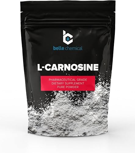 L-Carnosina en polvo puro, grado farmacéutico (4 onzas)
