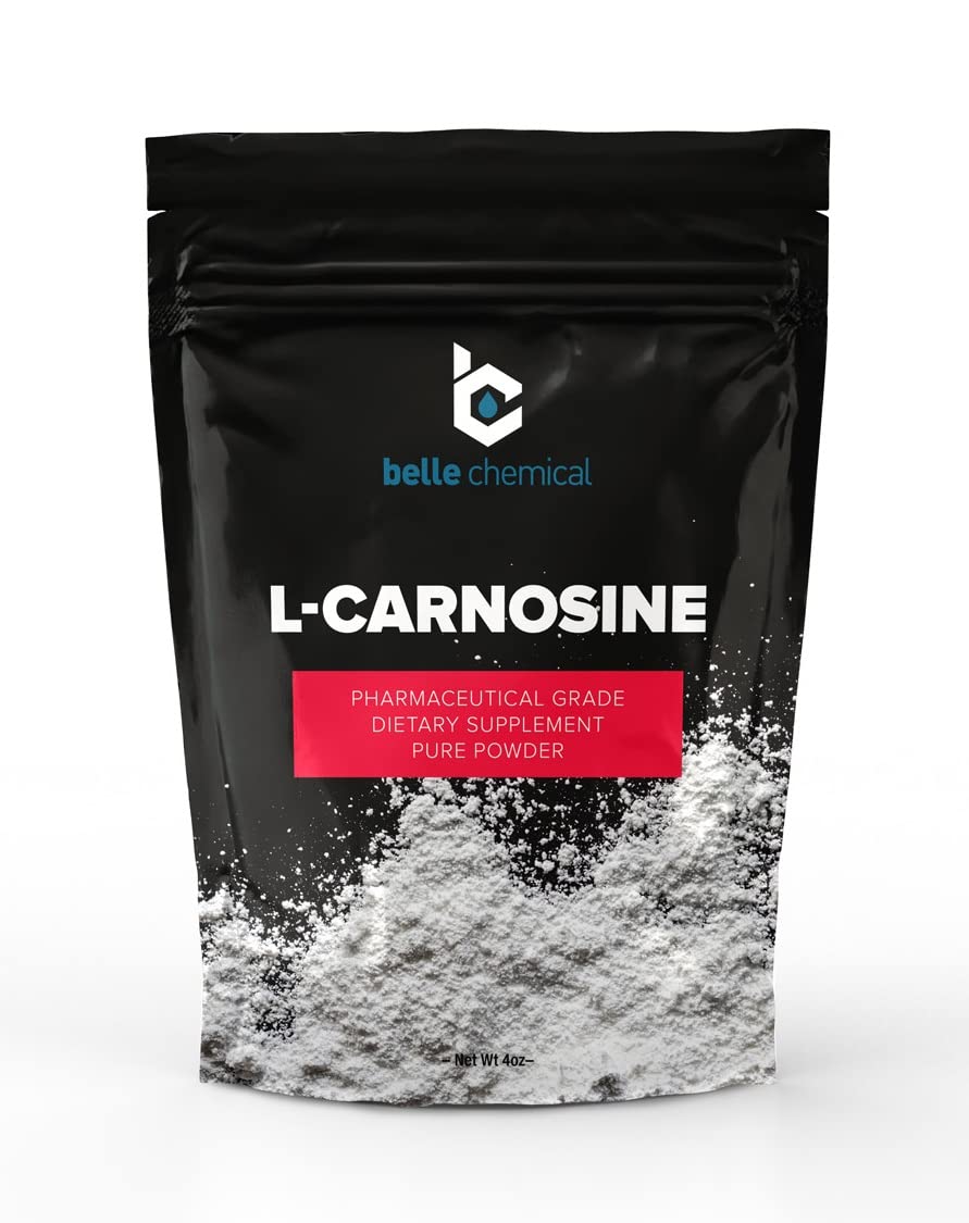 Belle Chemical Pure L-Carnosine Powder Pharmaceutical Grade for Anti-Ageing and Cognitive Health (120ml)