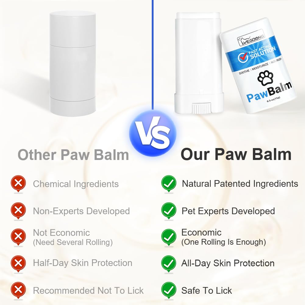 Aomig Balsam do Łap dla Psów, naturalny balsam do łap kotów i psów, naturalny i bezpieczny krem nawilżający do suchej skóry, krem do łap na suche, swędzące podeszwy