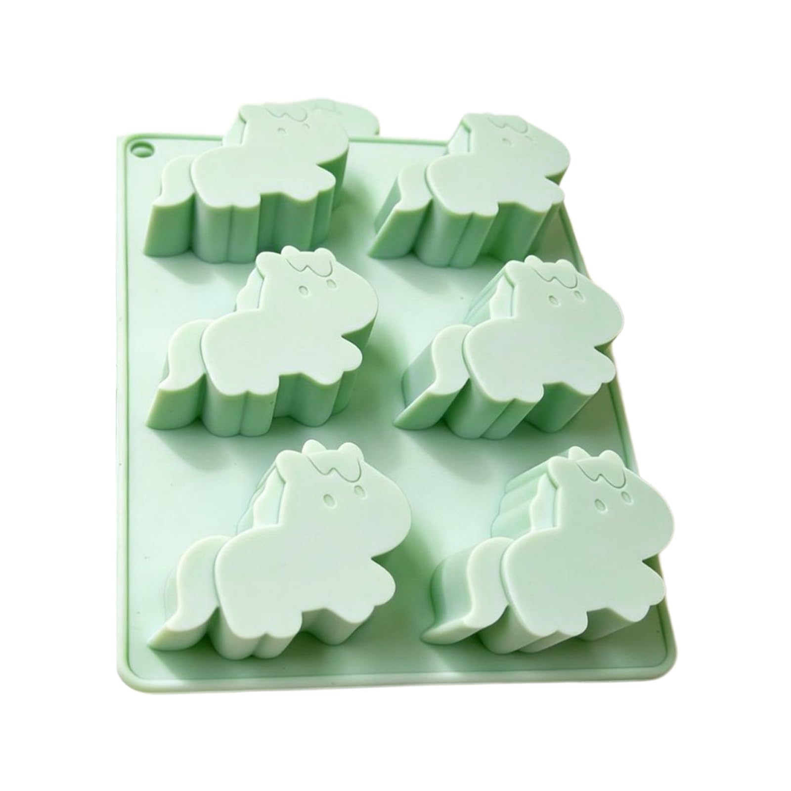 Whoasyst Horse Ice Molds 6 Cavities Silicone Molds for Making Ice Chocolate Cake Decoration Cocktails and Beverage Fun Freezing Block Maker
