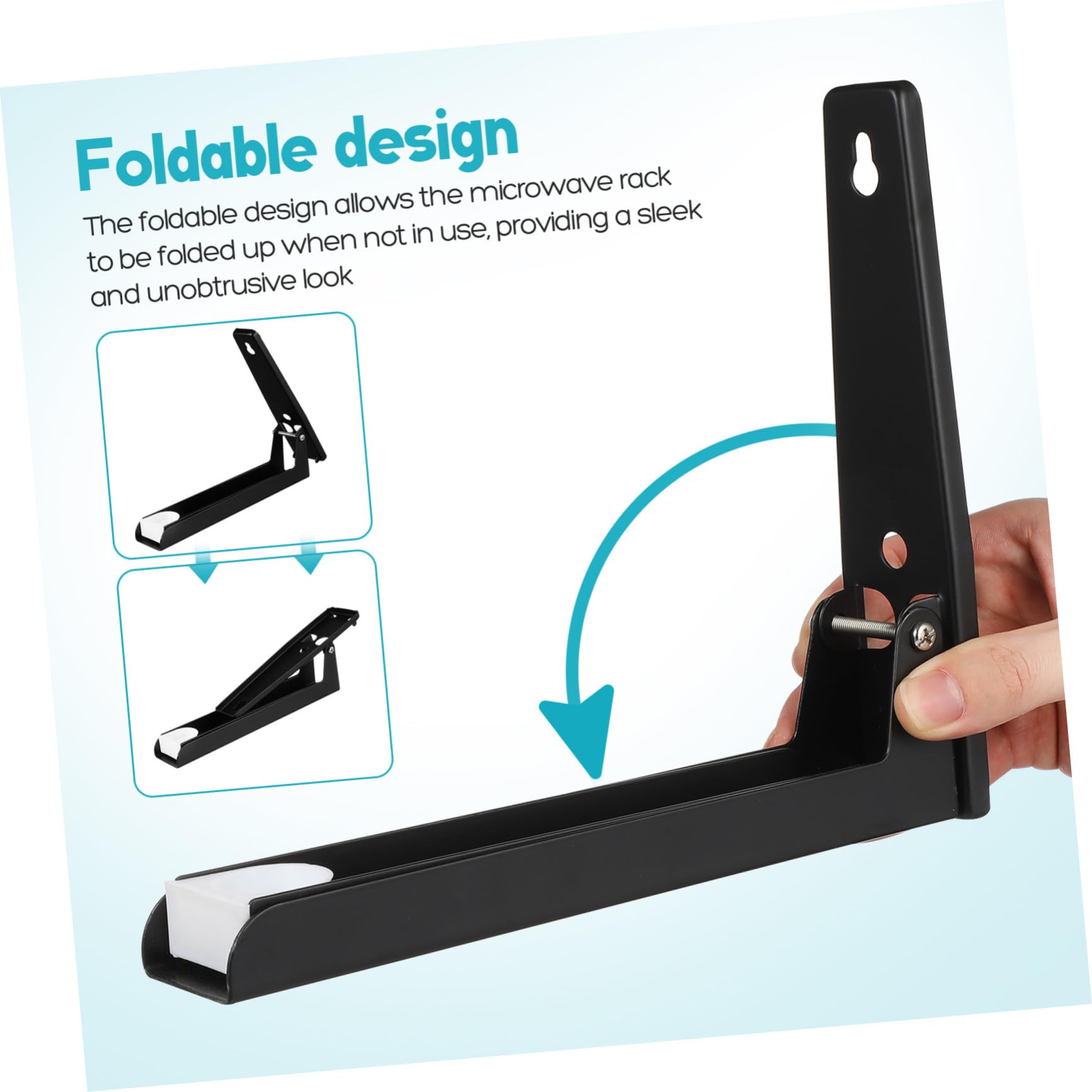 Soporte Ajustable para Microondas de Acero Inoxidable Resistente Estantería de Pared para Cocina Ahorra Espacio Montaje Fácil y Adaptable para Varios de Horno Microondas