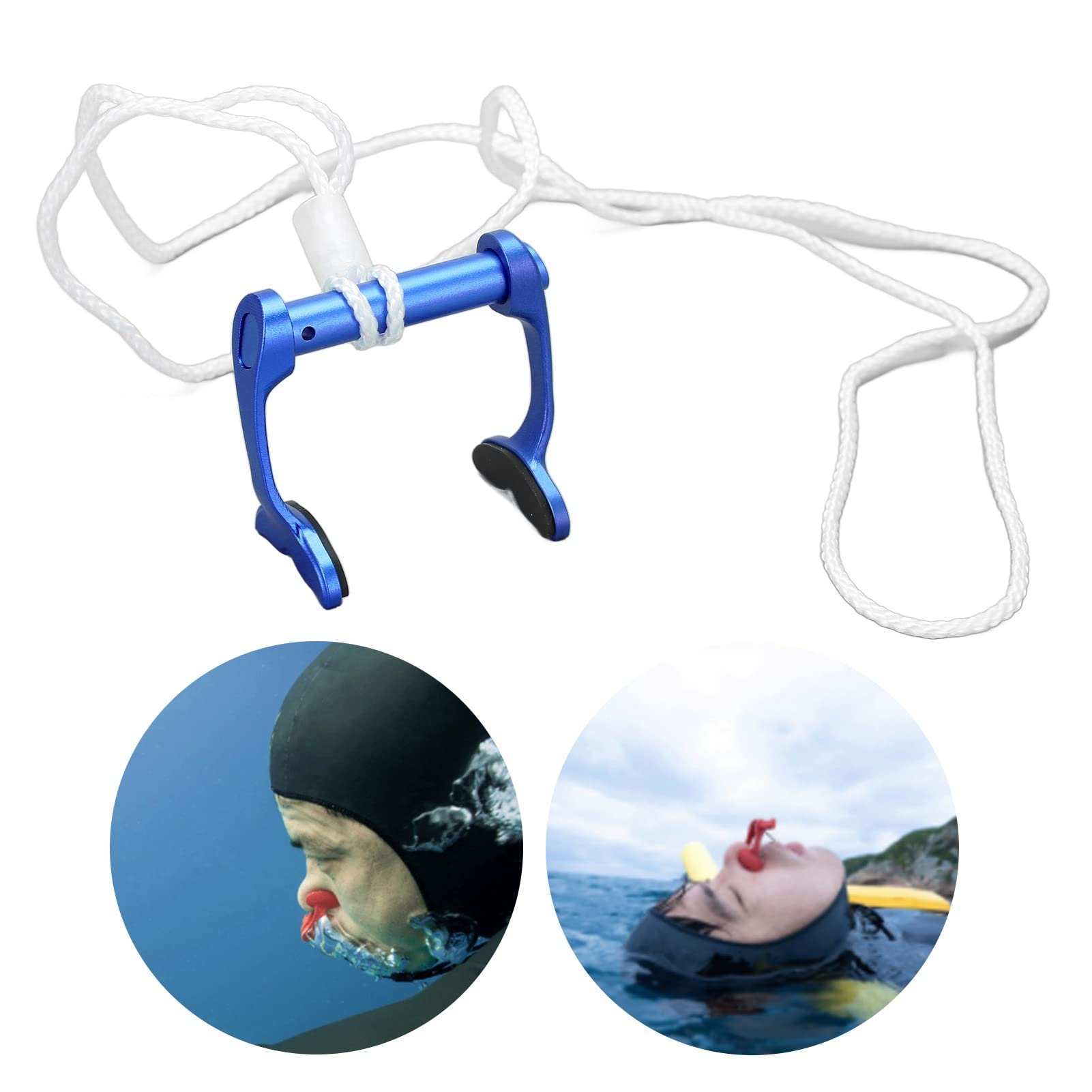 Clip Per Naso Da Nuoto - Silicone Impermeabile - Regolabile Per Allenamento E Competizione - Unisex Adulti - Foto 8