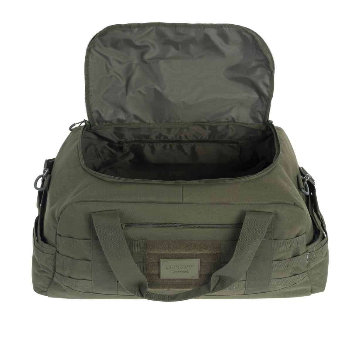 Tactical Fortbag torba taktyczna 50 l Olive | Wytrzymała torba podróżna z MOLLE/PALS, torba sportowa ze zdejmowanym paskiem na ramię, idealna do survivalu i campingu