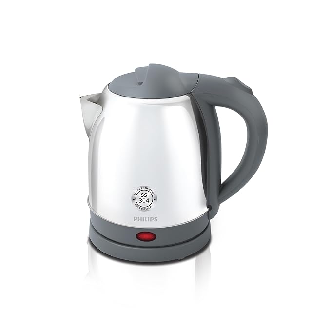 Philips HD9363/02 1.2 L Kettle with rust free SS304 25% Thicker Stainless Steel body for longer life |Triple safe auto cut off | 1800W