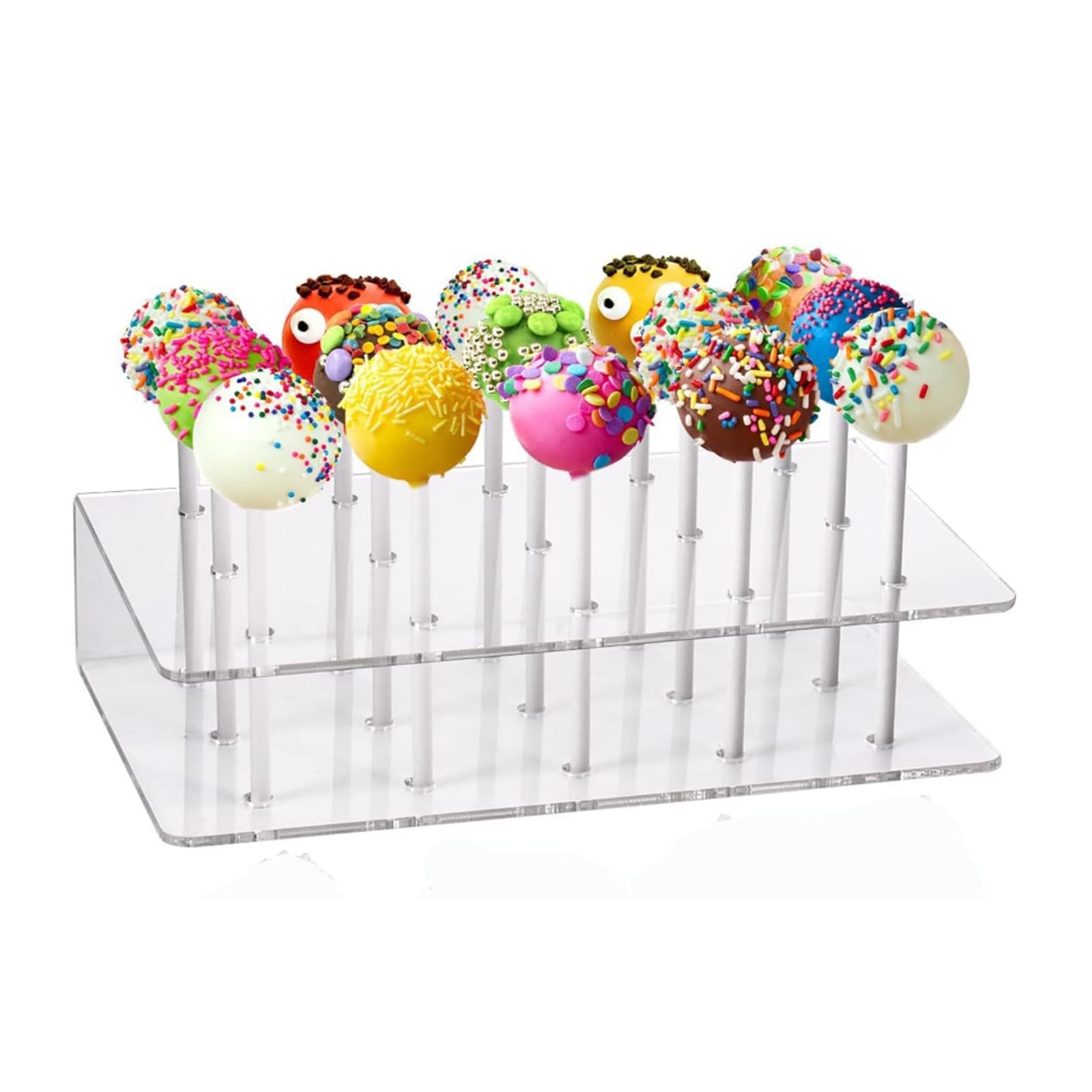 Cake Pop Display Stand 15 Hole Clear Acrylic Cake Pop Stand Lollipop Stand Holder Display for Weddings Baby Showers Birthday Party