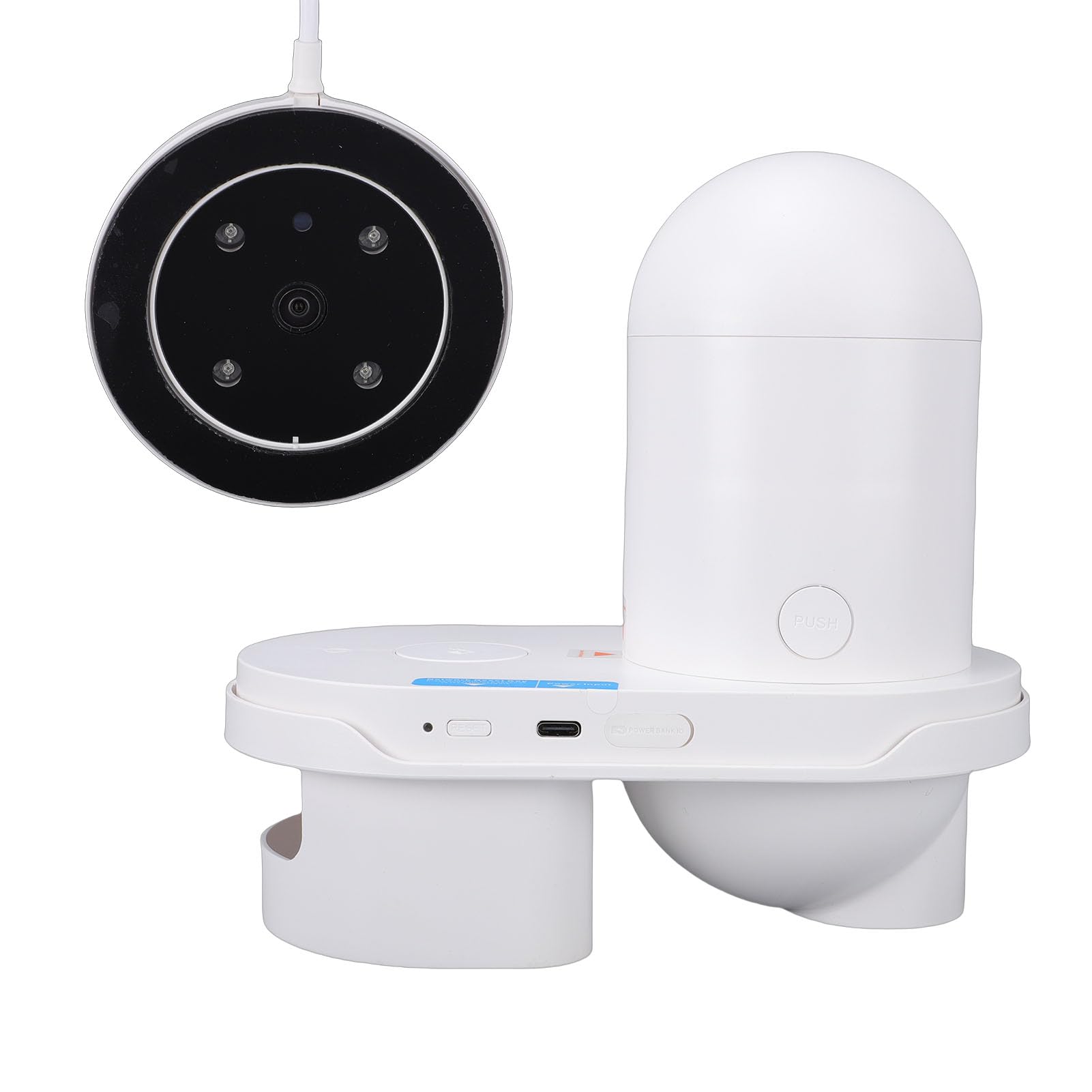 Inteligentny Automatyczny Karmnik dla Ryb z kamerą 2,5K, Sterowanie za pomocą Aplikacji Wi-Fi Dozownik Karmy 230 Ml z Timerem, Idealny do Akwarium, Zdalnego Monitorowania i Karmienia