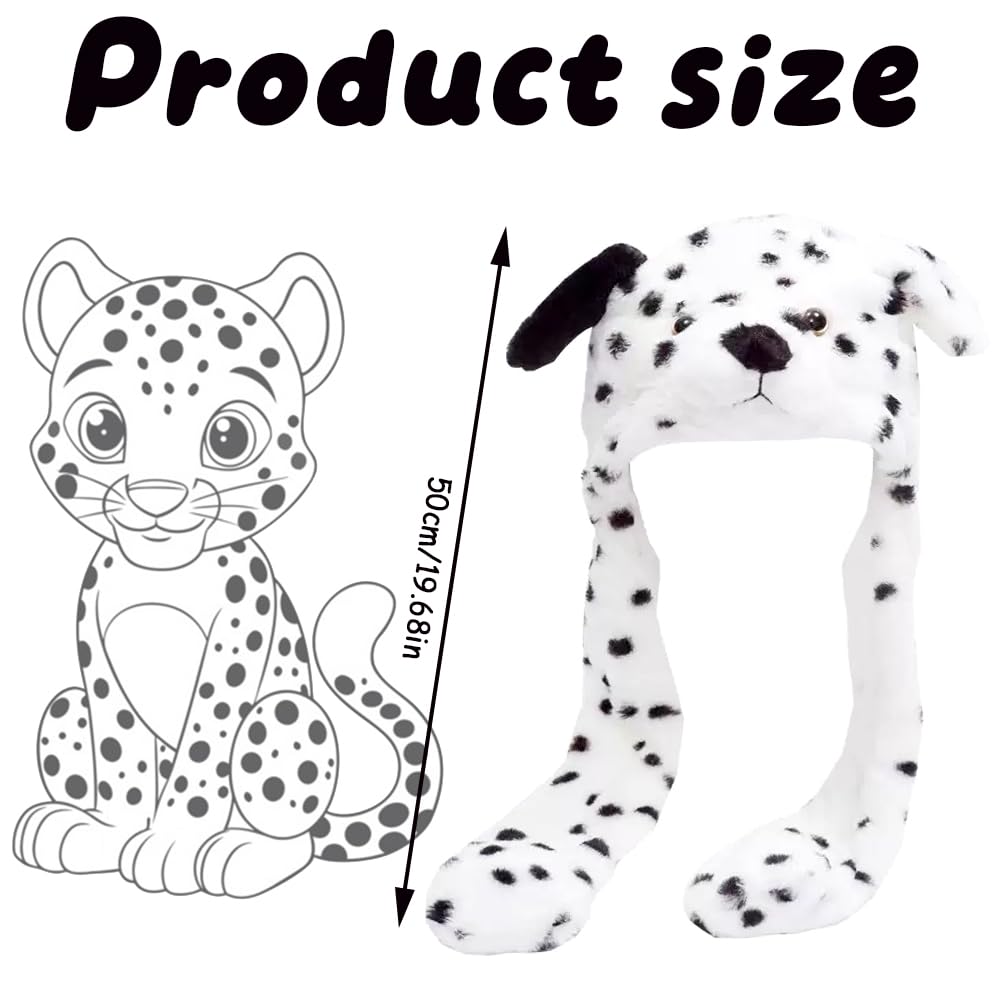 LKNBIF Plush Animal Hat with Ear Flaps - Image 3