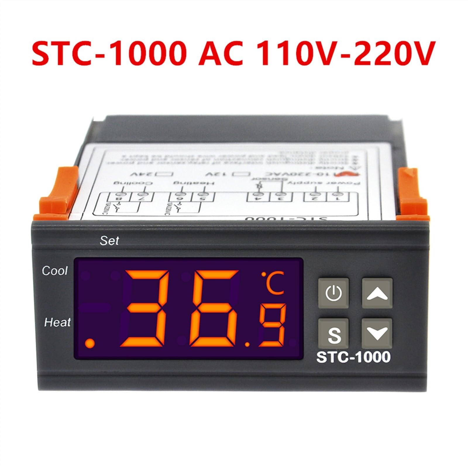 STC-1000 STC-3028 STC-3008 higrometr cyfrowy regulator wilgotności termometr czujnik nagrzewnicy chłodnicy 24 V/220 V (STC-1000 AC110V-220V)