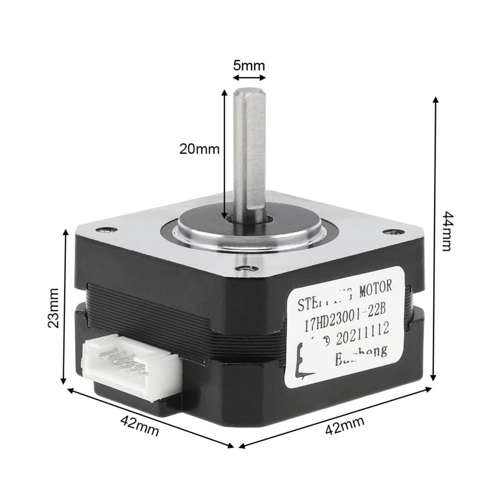 Motore passo-passo Nema 17 Motore 42 23mm 10N.cm 17HD23001-22B Motore 1 pz (Size : 34mm 28N.cm 1.2A)