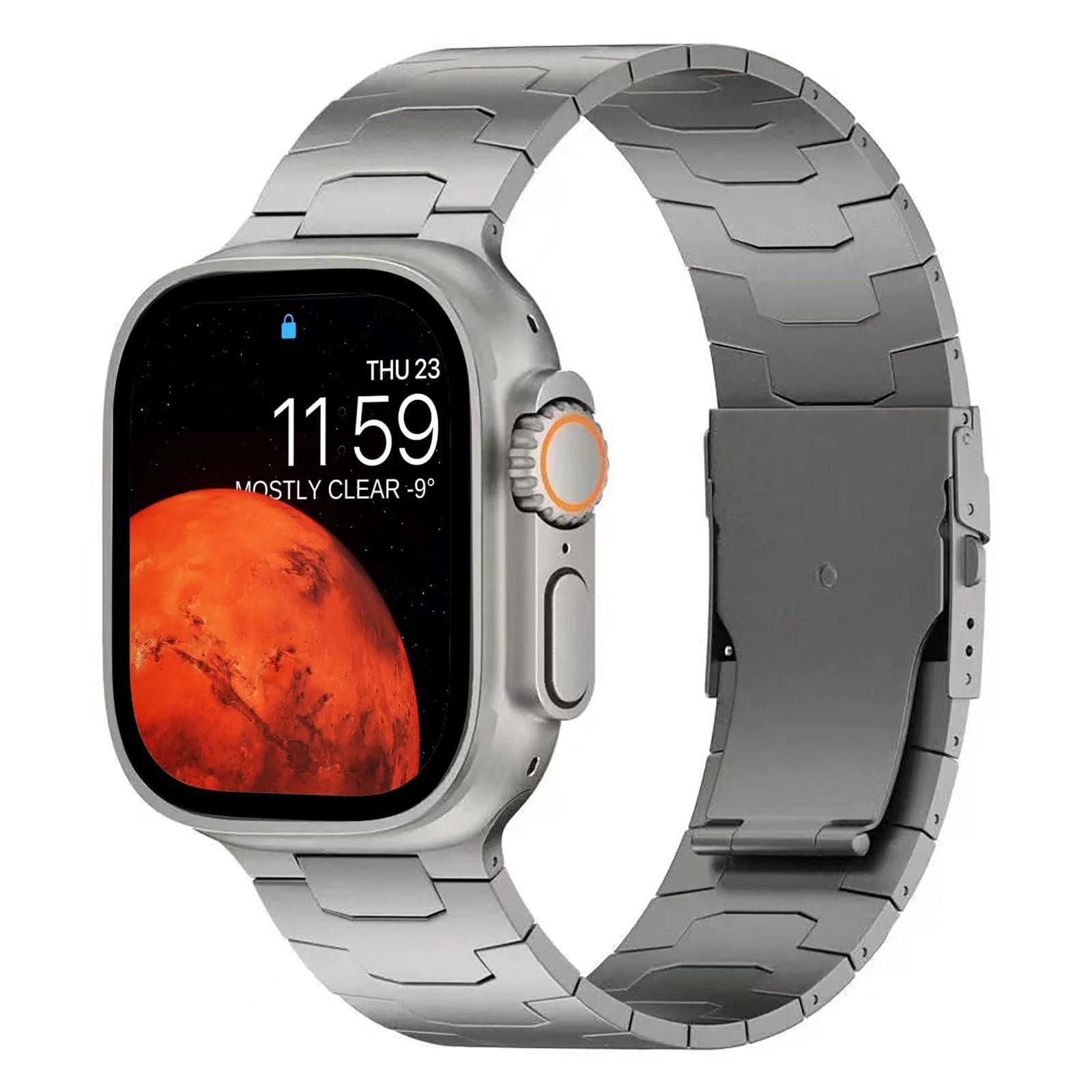 Amazon.co.jp: コンパチブル apple watch バンド チタニウム製