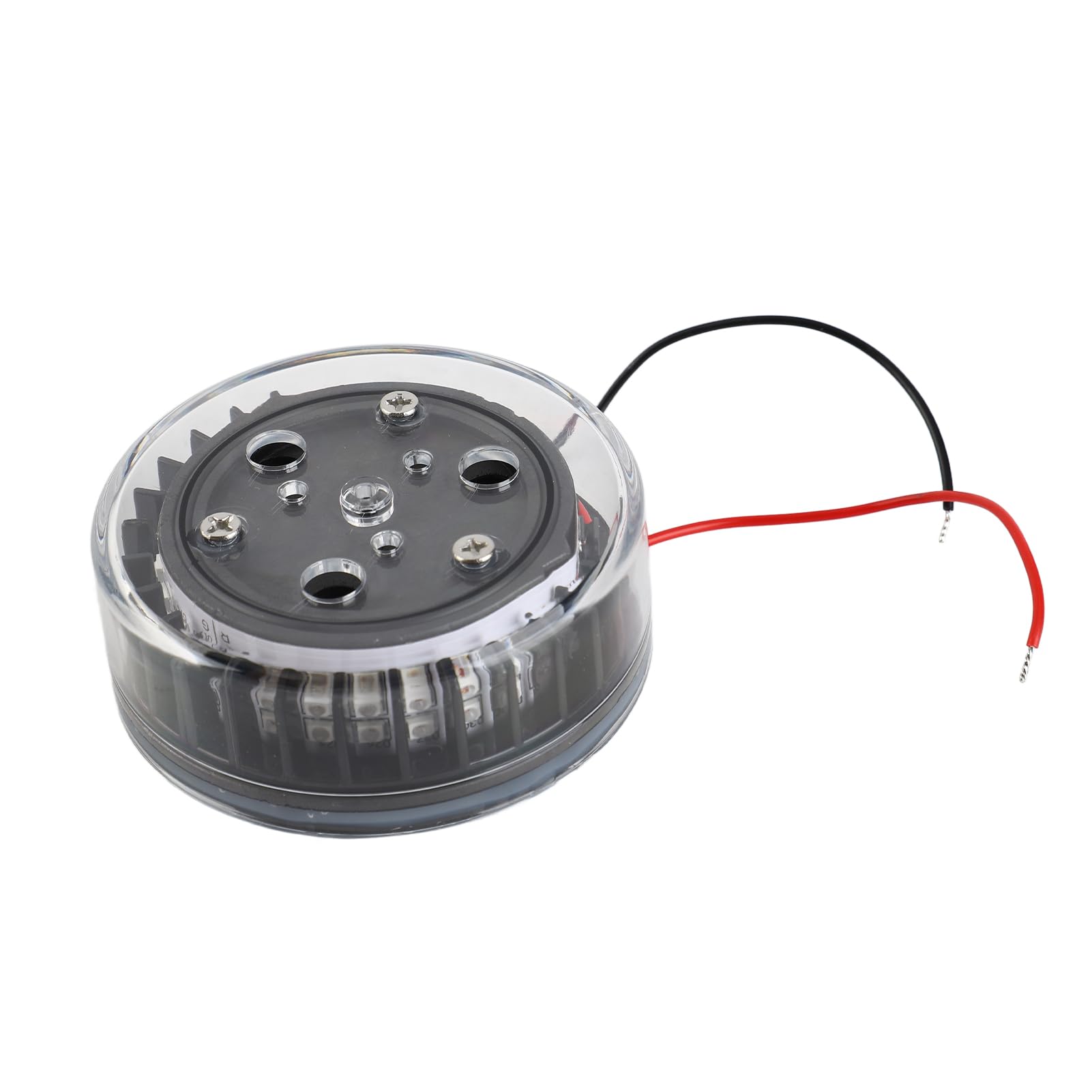 Ejoyous Luce per Barca, Luce di Prua Bicolore in Acciaio Inossidabile di Grado Marino con 36 LED, 12 V, Ideale per Pontoni e Barche da Pesca (SILVER)