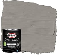 Vista 36 de Glidden Pintura interior + imprimación: gris/plata antigua, una capa, plana, 1 galón