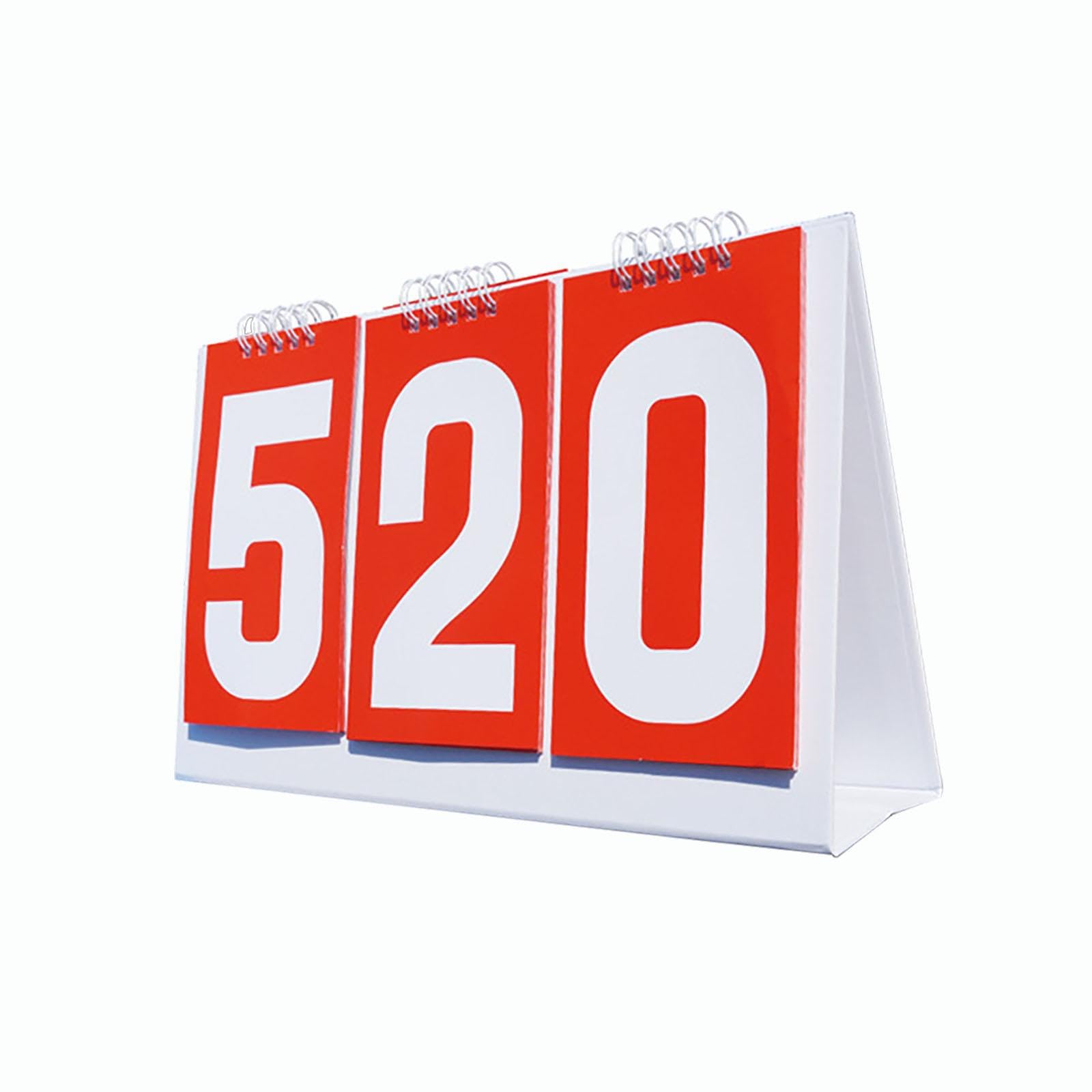 LOOM TREE® Flip Scoreboard Portable Table Score Flipper for Badminton Volleyball Soccer red | Other Sporting Goods-image-45