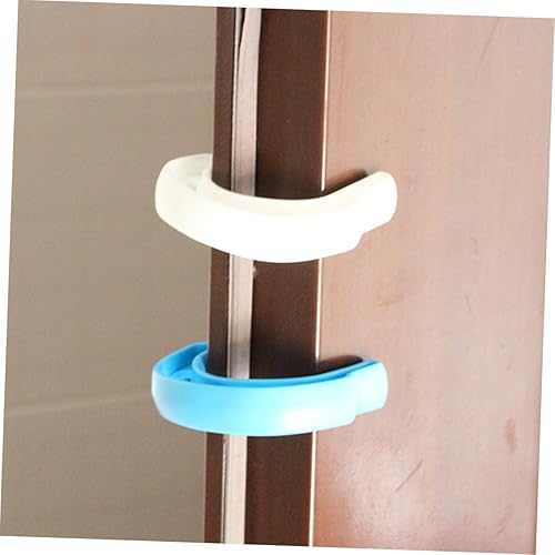 Miniatura 7 de 4 piezas de protección para cerradura de puerta, selladores de bolsas de pellizco de puerta, tapón de puerta de seguridad, tarjeta de seguridad para