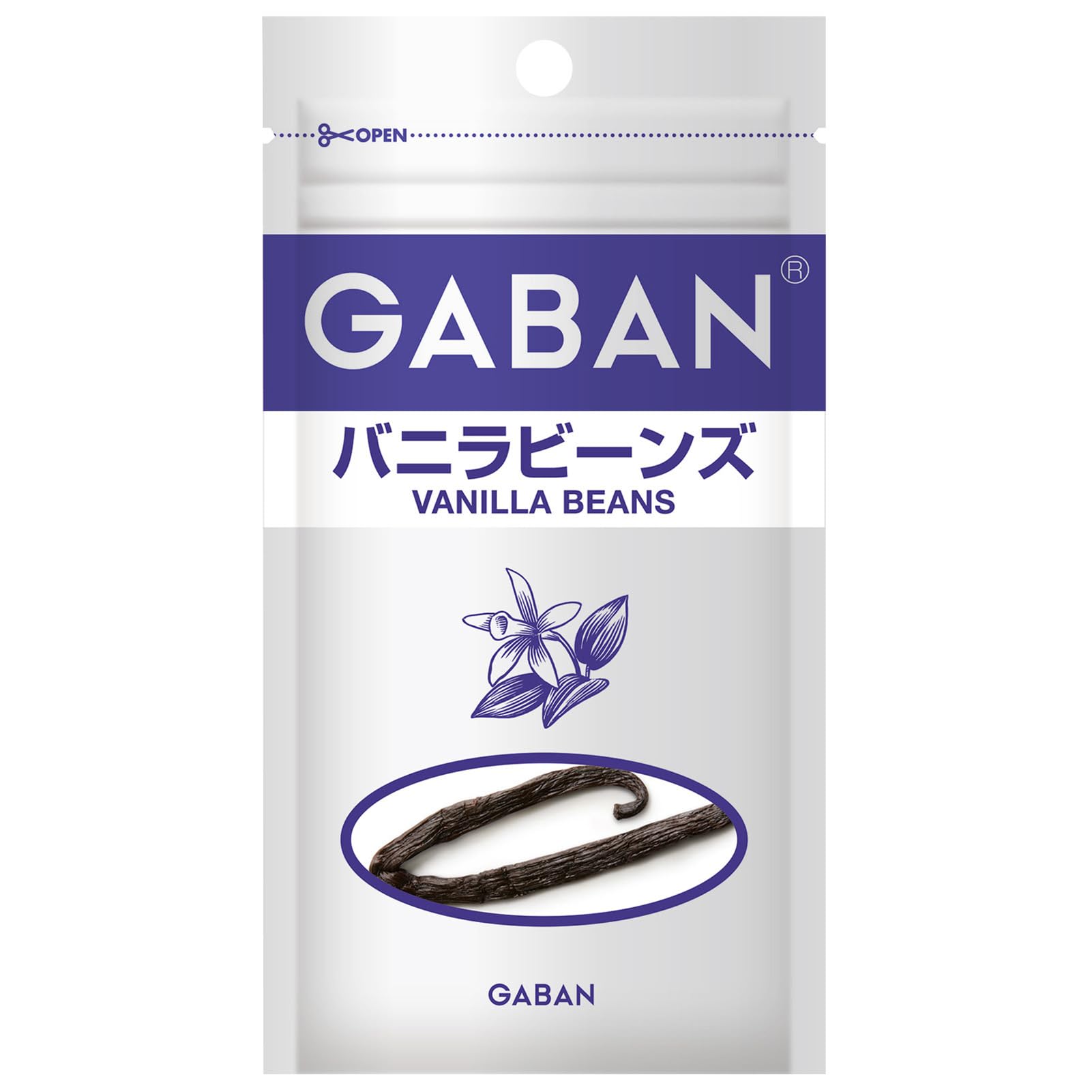 GABAN ハウスバニラビーンズ 袋 1本 ×2個 【お菓子】【プリン】