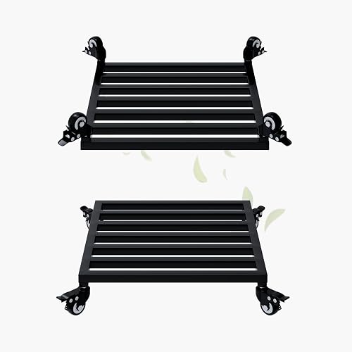 Zhongma 2 Pack 16" x16"x 3.5"H Square Plant Caddy with