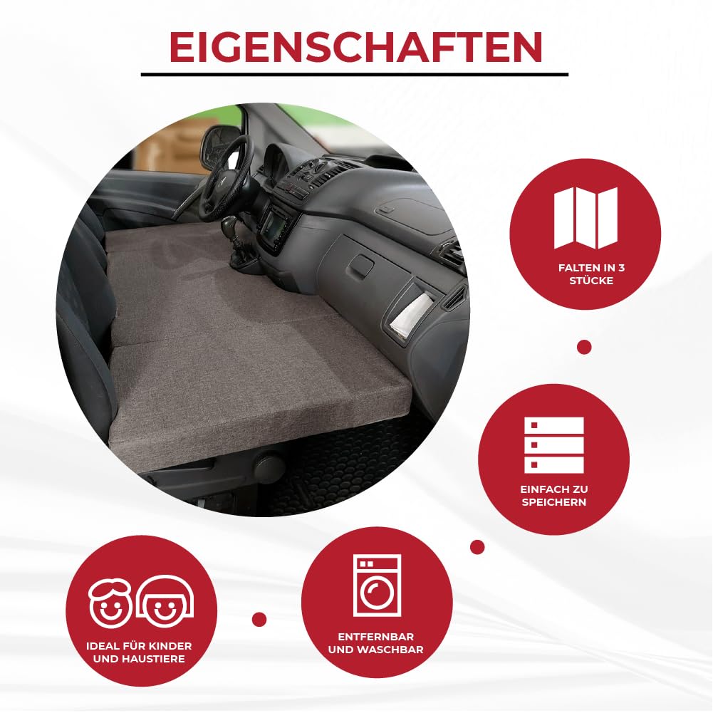 K´Foam Camping-Faltmatratze für Mercedes Vito grau (2003-2014)
