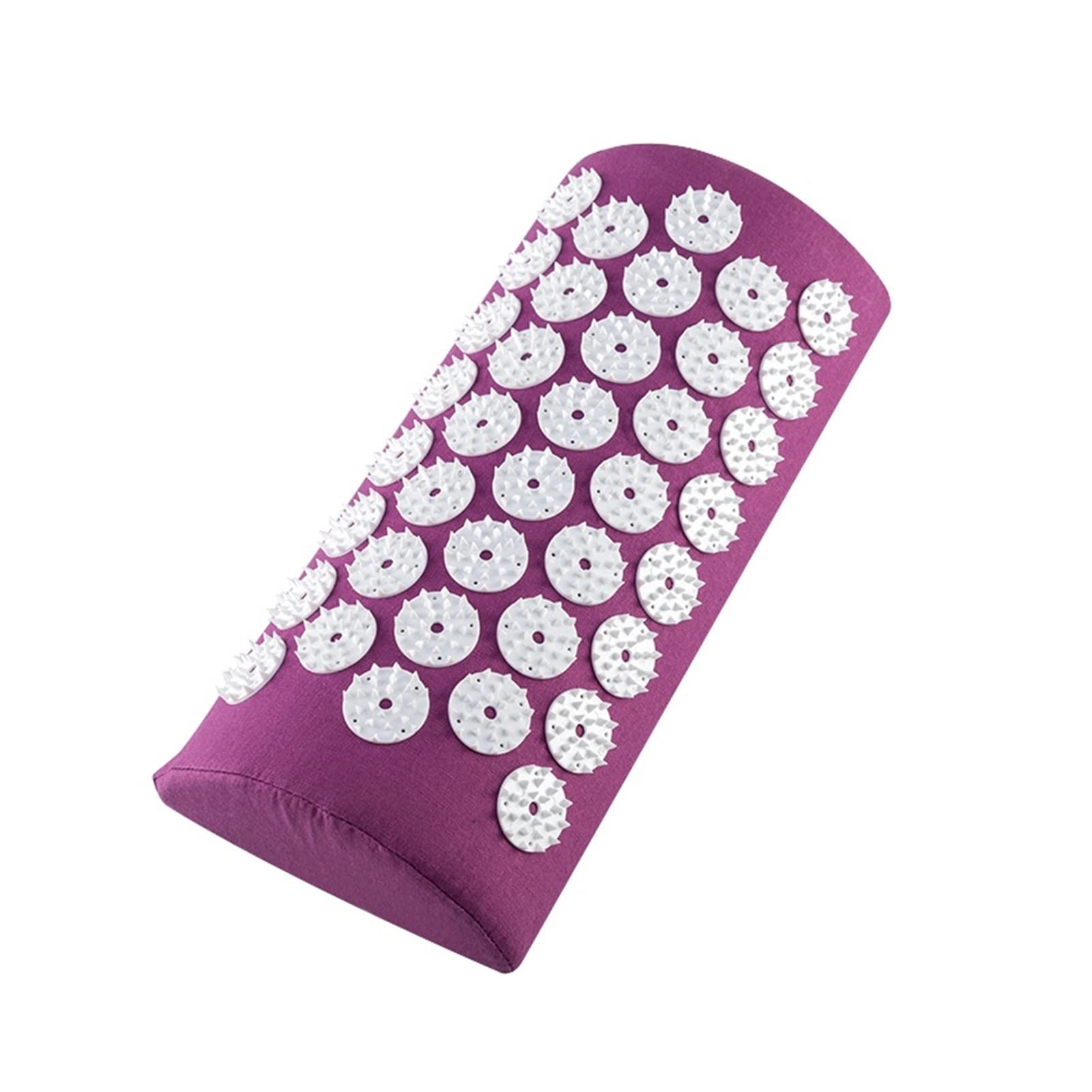 Coussin Massant Massager (approx62 * 39cm) Coussin Massage Tapis Acupressure Soulage de la Douleur au Dos Spike Mat Acupuncture Tapis de Massage avec Oreiller Coussin Massant Chauffant
