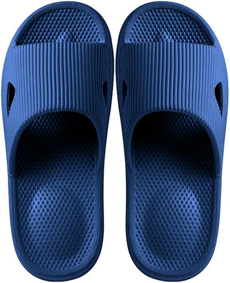 Amazon.com: LvBo - Sandalias de baño para mujer, antideslizantes, para  ducha de spa, para interiores y exteriores, suaves, azul : Ropa, Zapatos y  Joyería