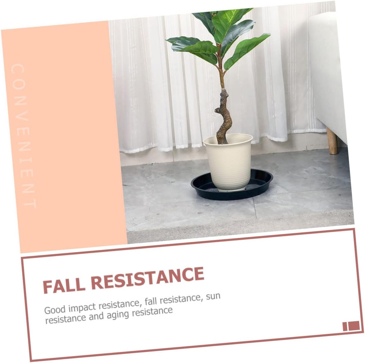 10pcs Creative Flowerpot Tray Base for Use Round Shape Garden Pot Trays Easy to Potted Plants