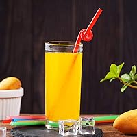 Vista 5 de 100 popotes flexibles largos de plástico coloridos. (0.23 pulgadas de diámetro y 10.2 pulgadas de largo)