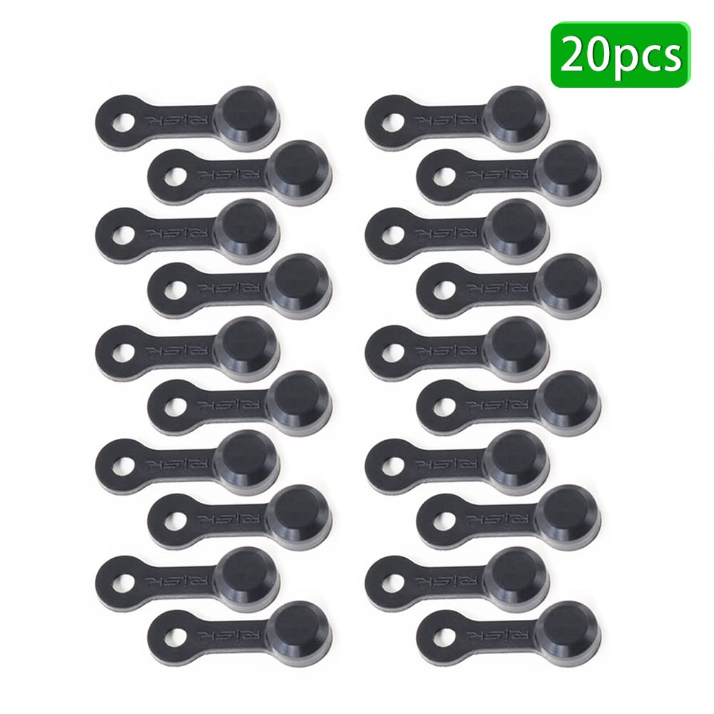 Bremse Schraubkappen, 20 Stück Gummi Bremsentlüftungsnippel Abdeckung Gummikappen Entlüftungsschraube Staubkappe Schmiernippelkappe für Autos und Motorräder Bremsentlüftung Schraubkappe,6.5mm