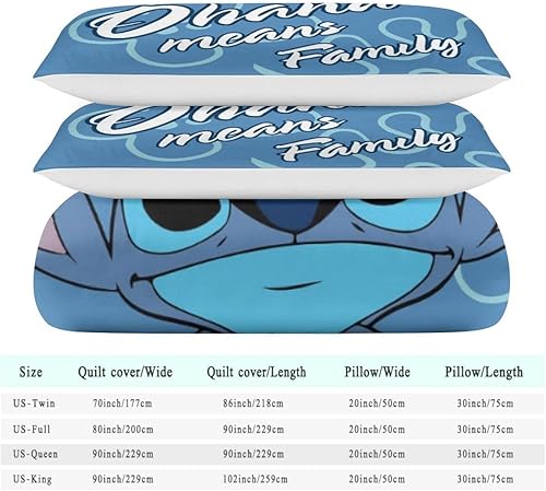 Miniatura 5 de Linda funda de edredón de dibujos animados para niños, juego de ropa de cama de anime impreso en 3D ligero, juegos de funda de edredón de 3 piezas