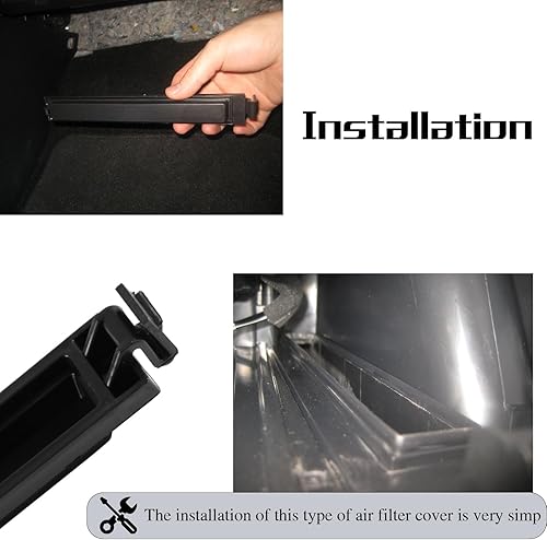 Miniatura 6 de Cubierta de filtro de aire de cabina para puerta compatible con Nissan 2013-2018 Altima 2016-2018 Maxima 2015-2018 Murano 2013-2018 Pathfinder,