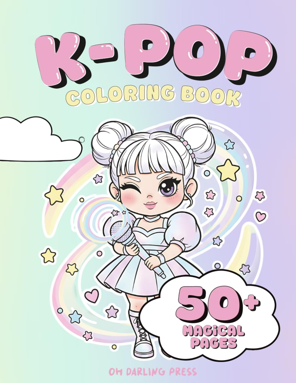 K POP Coloring Book: Idol Coloring Book for Tweens, Teens, & Kids
