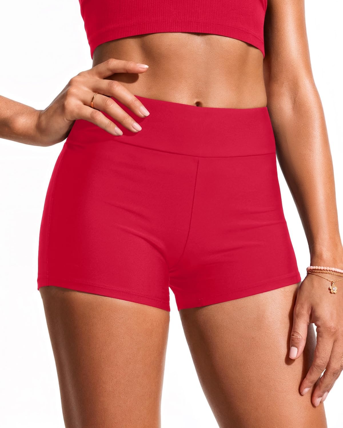 Talisea Womens High Waisted Swim Shorts - 3" Bathing Suit Bottoms Boyshorts Swimsuits Board Shorts with Liner 2025
