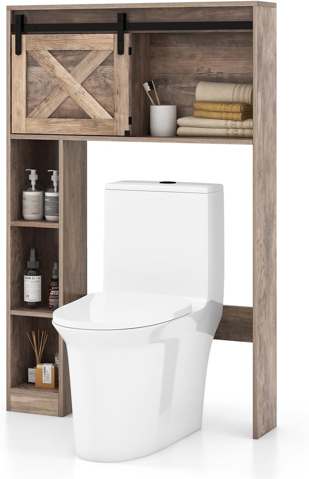 Giantex Meuble de Rangement auDessus des Toilettes, Armoire auDessus