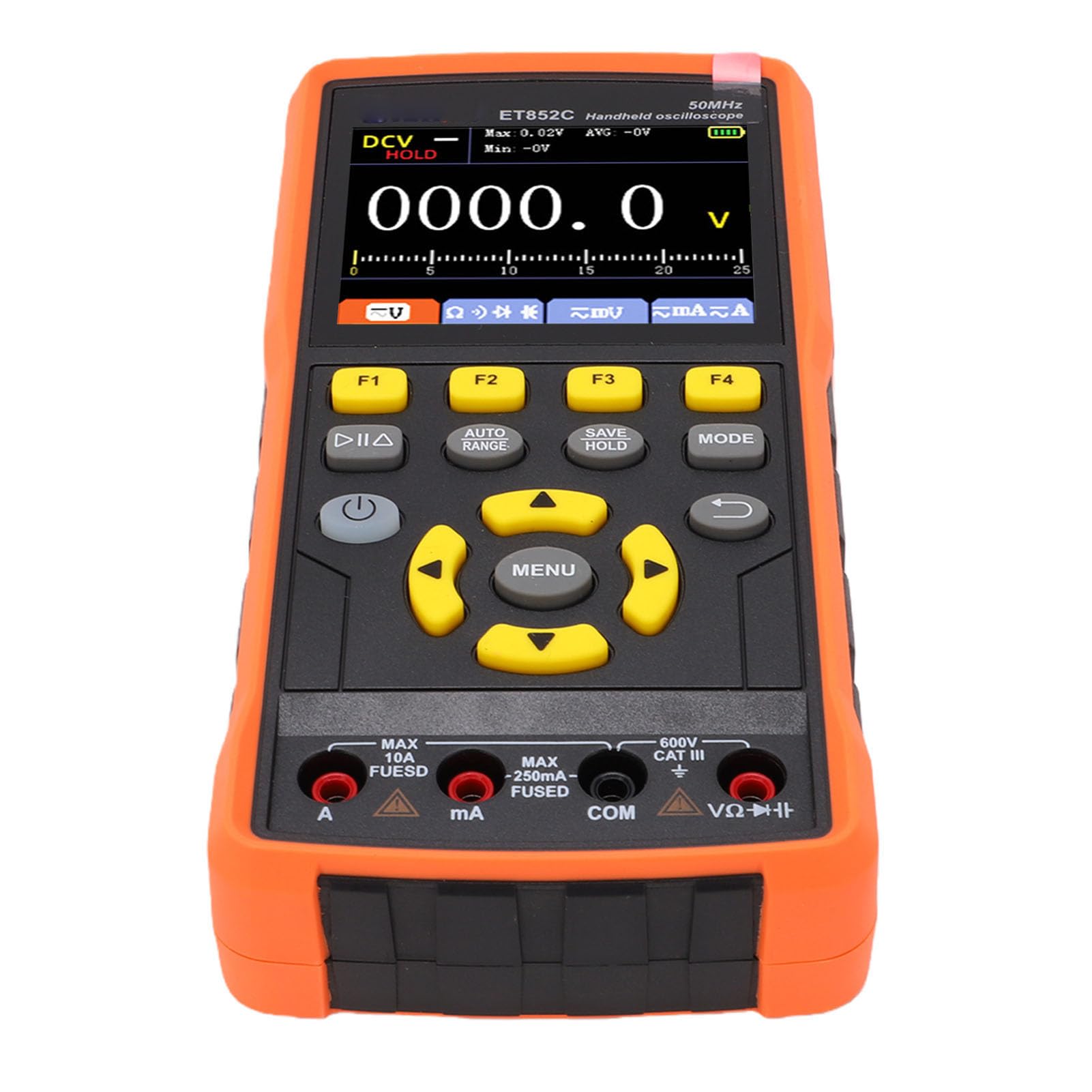 LiebeWH Osciloscopio Digital Portátil de 50 MHz con Generador de Señal