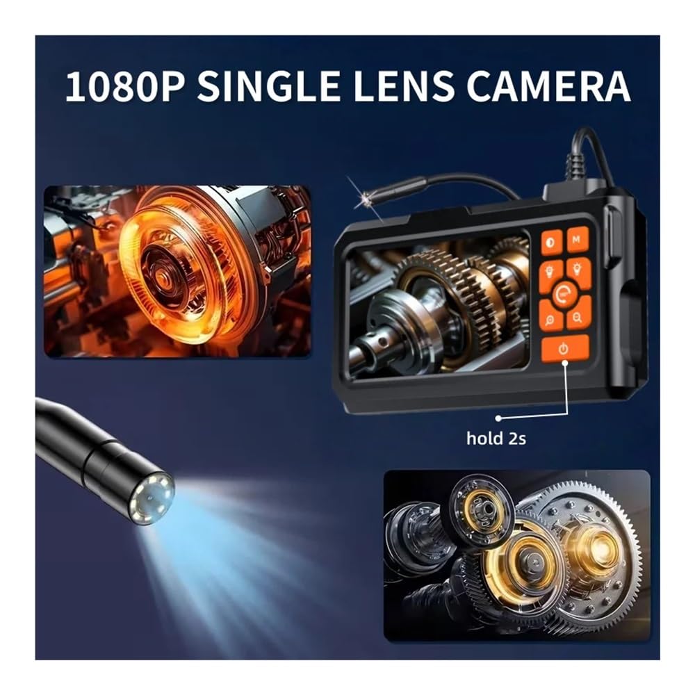 4,3" Boroscopio Industrial de la Prenda Impermeable de la cámara 1080P HD IP67 del endoscopio del IPS(5M)