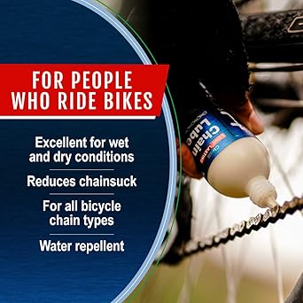 Squirt Chain Lube for Bikes 120 ml Long-Lasting Lubricant for All Bike Chains All-Weather Dry Bike Chain Lube to Reduce Noise & Chainsuck Bicycle Tools & Maintenance Aid | bike-oils