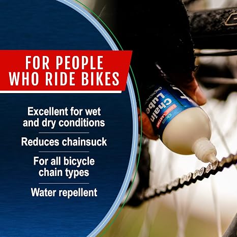 Squirt Chain Lube for Bikes 120 ml Long-Lasting Lubricant for All Bike Chains All-Weather Dry Bike Chain Lube to Reduce Noise & Chainsuck Bicycle Tools & Maintenance Aid | bike-oils