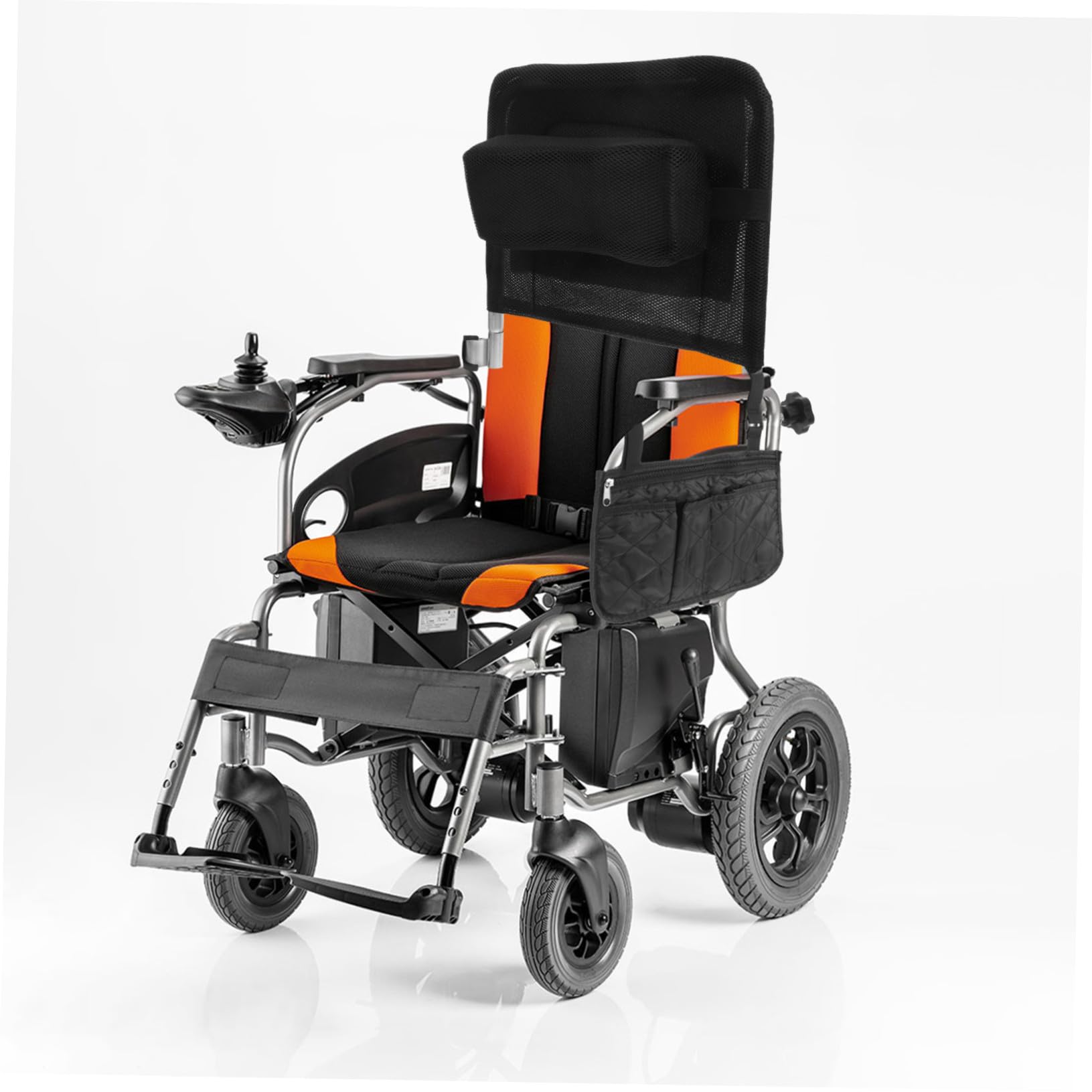 Respaldo Silla de Ruedas Elevable y Extraíble de Tela de Malla, Acero al Carbono, Accesorios para Silla de Ruedas, Negro