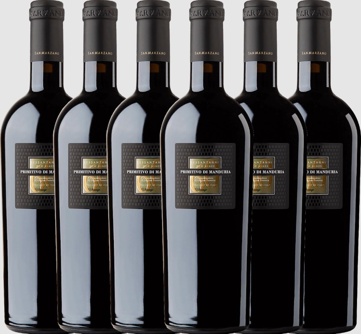 CANTINE SAN MARZANO VINO 60 SESSANTANNI PRIMITIVO DI MANDURIA VINTAGE D.O.P. 75 CL 6 BOTTIGLIE